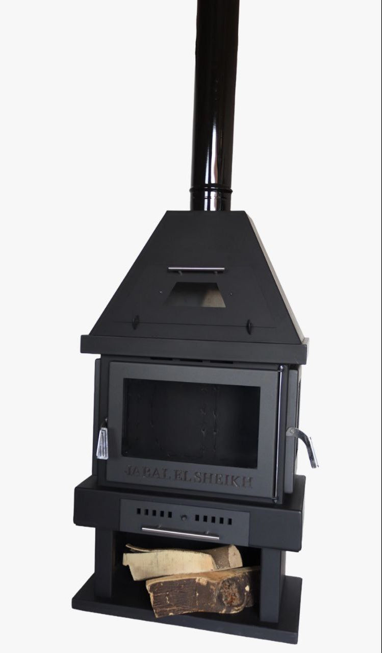 شامينيه حطب – 3 جهات زجاج – فرن